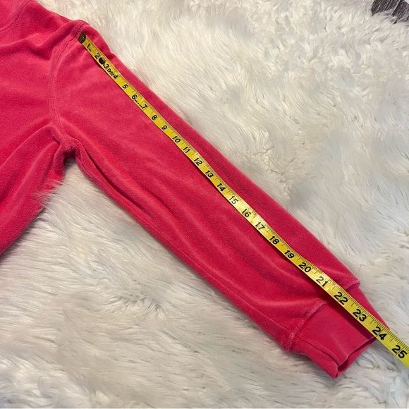 Vintage Old Navy Pink Terry Cloth Zip Up Hooded Jacket Perfect Fit XXL - Picture 6 of 9